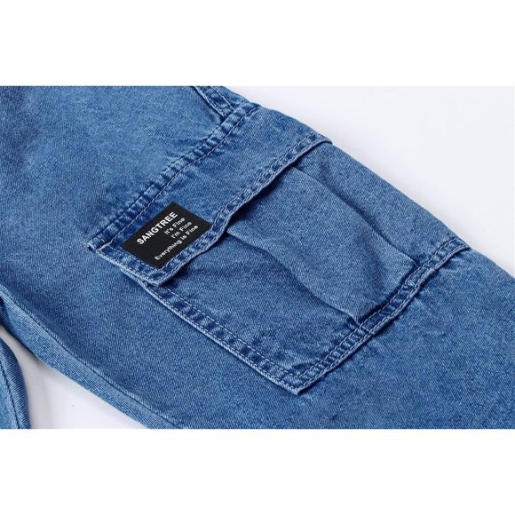 Girls Womens Cotton Drawstring Cargo Jogger Pants X-Large Casual Light - Picture 6 of 6